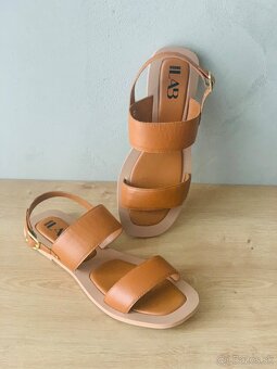 hnede kožene sandale (39) - 2