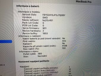 Macbook PRO 13, 2020, 16GB, 500GB, poslední model s bootcamp - 2