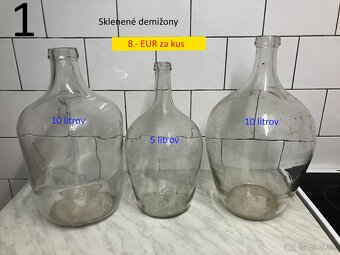 Demižony sklenené a postrekovač - 2