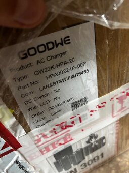 Wallbox GoodWe 22kW, nabíjačka EV - 2