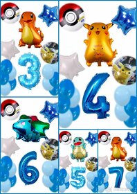 Nové veľké balóny Pokémon - AŽ 16kusov - 2