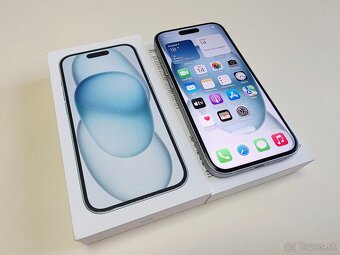 APPLE iPHONE 15 128GB TOP STAV, BATERKA 100% TOP STAV - 2