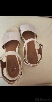 Clarks sandále bielé 43 vel. - 2