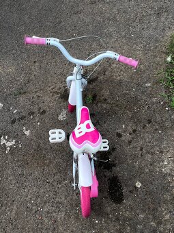Detský dievčenský bicykel – používaný, plne funkčný - 2