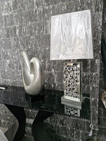 Dizajnová lampa s brúseným sklom - 2