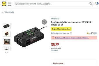 PARKSIDE PERFORMANCE®Nabíjačka aku 20 V/12 A - 2