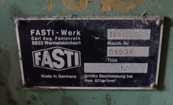 Olemovaci stroj fasti 81504 - 2