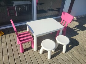 Stolík+stoličky+stolčeky Mammut - 2
