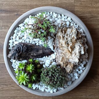 Okrasna mini skalka na balkon - 2