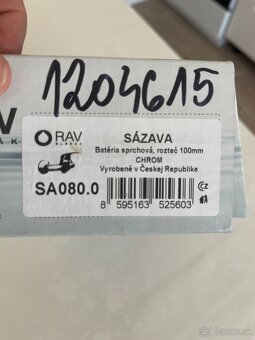 Sprchová batéria RAV Slezák SÁZAVA 100 mm chróm SA080.0 - 2
