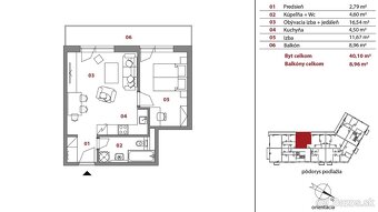 2 Izbový byt - CASSOVAR, komplet zariadený + Parking - 2