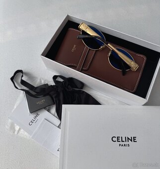 Celine Triomphe Metal Oval Sunglasses - 2