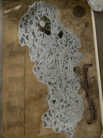 Stieracia mapa Slovenska 90x60 cm - 2