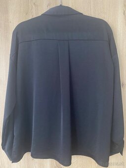 Čierna saténová blúzka zn. Zara - 2