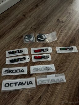 Škoda Logo emblem znak chrom čierna - 2
