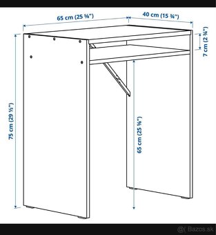 Predám biely stôl IKEA. - 2