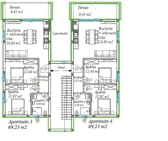 PREDAJ – Apartmány RAŽANAC vo výstavbe – CHORVÁTSKO - 2