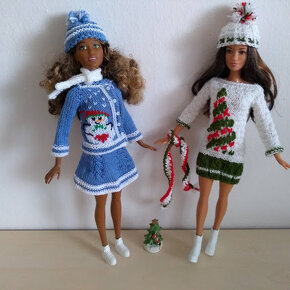 Oblečenie šaty pre bábika Barbie babiky Stefi čiapka - 2