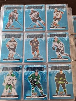 Hokejové kartičky insert dazzlers blue 2023/24 - 2