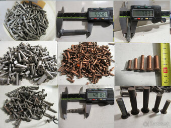Nity,medené,hliníkové ocelové,a rozne skrutky,šroby - 2