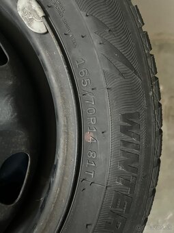 Predám zimné pneumatiky 165/70 R14 - 2