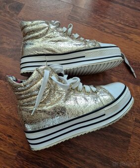 Dámske zlaté tenisky - 2