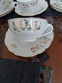 Porcelánová starožitná čajová súprava - 2