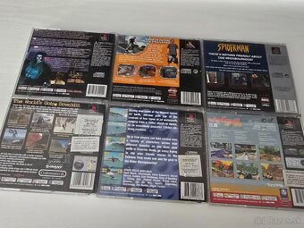 Praznde krabice + knizky na PS1 hry 10e/ks - 2