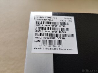 ZTE Nubia Z50S Pro. 12gb////1000gb. Hnedá metalíza. - 2
