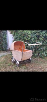 Starožitný prútený kočík - 2