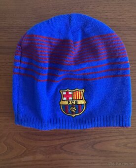 FC Barcelona zimná čiapka 2v1- Nová - 2