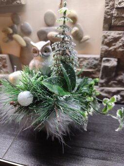 Vianočná dekorácia sovička - 2