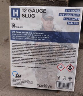 Strelivo American Sniper 12 Gauge, 494 grs, 12/70-76mm - 2