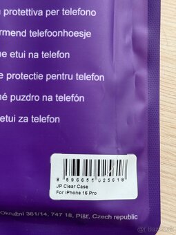 Predam JP Protective Case na Iphone 16 PRO, NOVY - 2