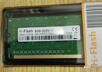 8GB Vysokorýchlostná Pamäť DDR3 1600MHz - 2