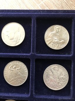 Mince striebro československo - 2