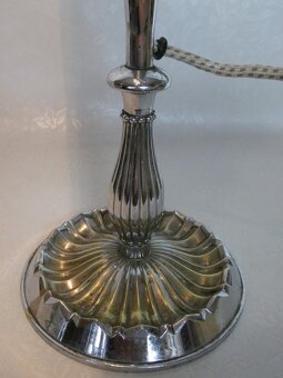 Stolová art deco lampa chrom - 2