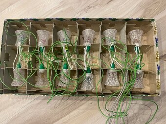 Staré vianočné svetielka zvončeky Calla - 2