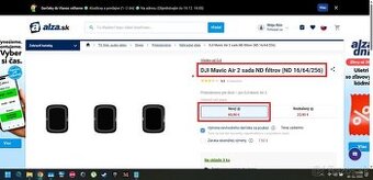DJI Mavic Air 2 sada ND filtrov (ND 16/64/256) - 2