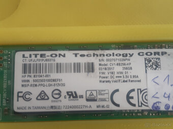 SSD 256GB LITE-ON M.2 SATA 2280 80mm - 2