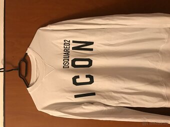 DSQUARED2 white pánska mikina L/XL - 2