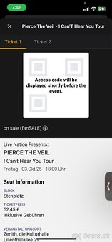 Pierce the veil tickets/listky - 2