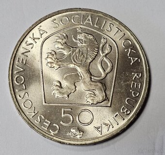 Ponúkam na predaj Ag mincu 1972 50Kčs J.V.Myslbek UNC - 2