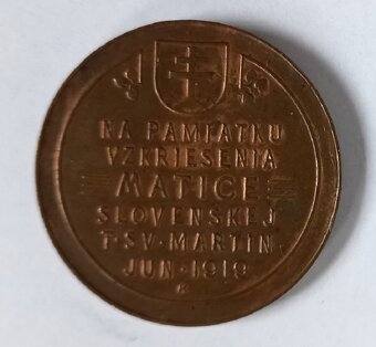 Medaila Na pamiatku vzkriesenia Matice slovenskej - 2