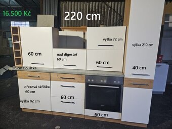NOVÁ KUCHYŇA VIGO 220 cm – SKLADOM - 2