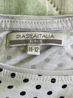 Dievcenske bodkovane tricko 11-12 rokov - 2