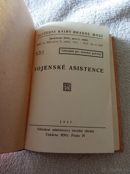 Sluzebne knihy brannej moci - Vojenska asistencia 1937 -CSR - 2