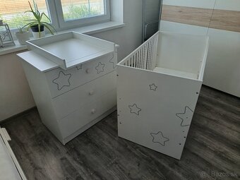 Postieľka s komodou - 2