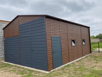 Plechová montovaná hala 6x8m výhodná ponuka - 2