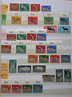 Známky - fauna - bez pečiatky - 2